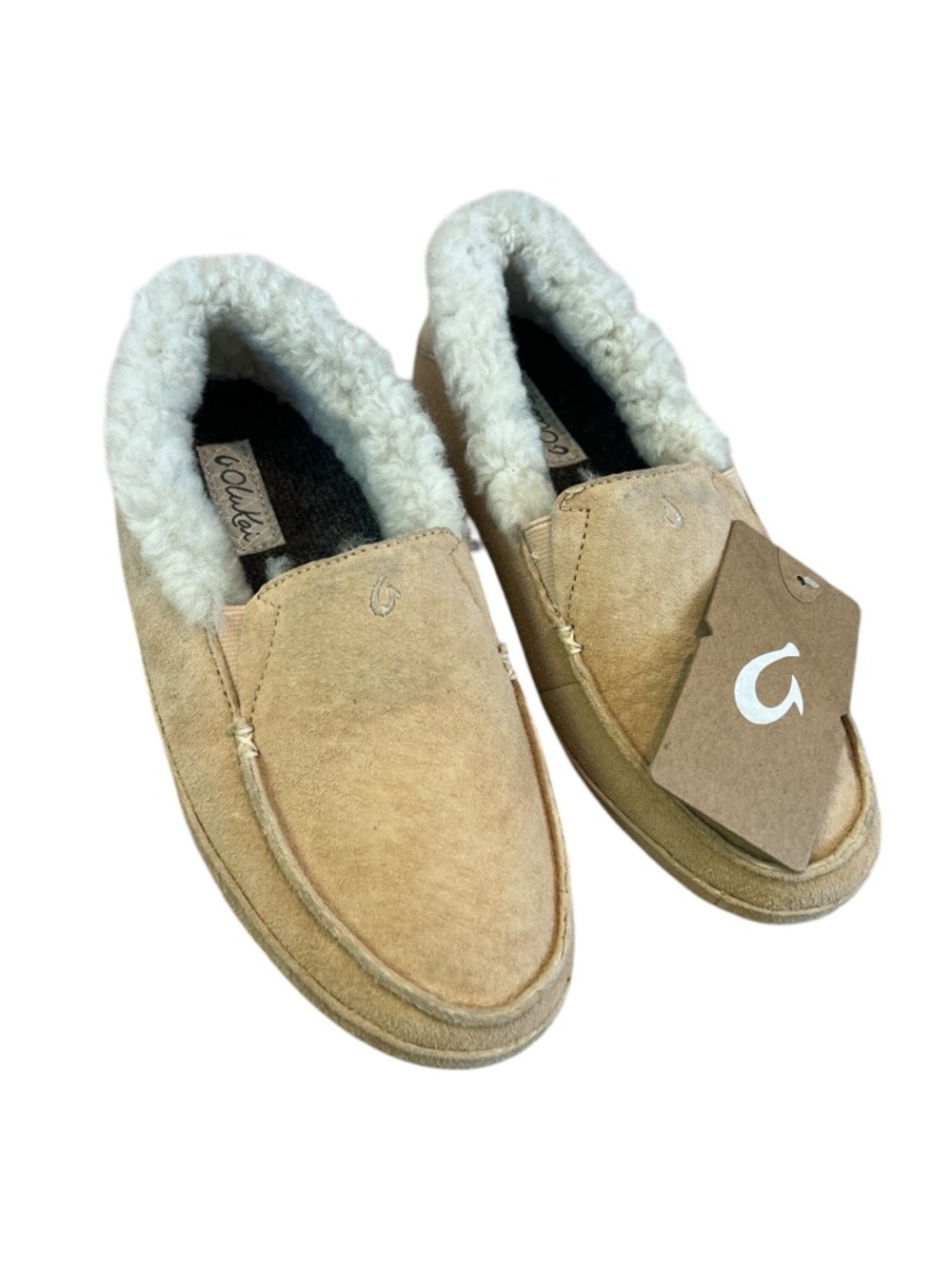 NWT Olukai Ku’una Genuine Shearling Slippers Women’s size 5